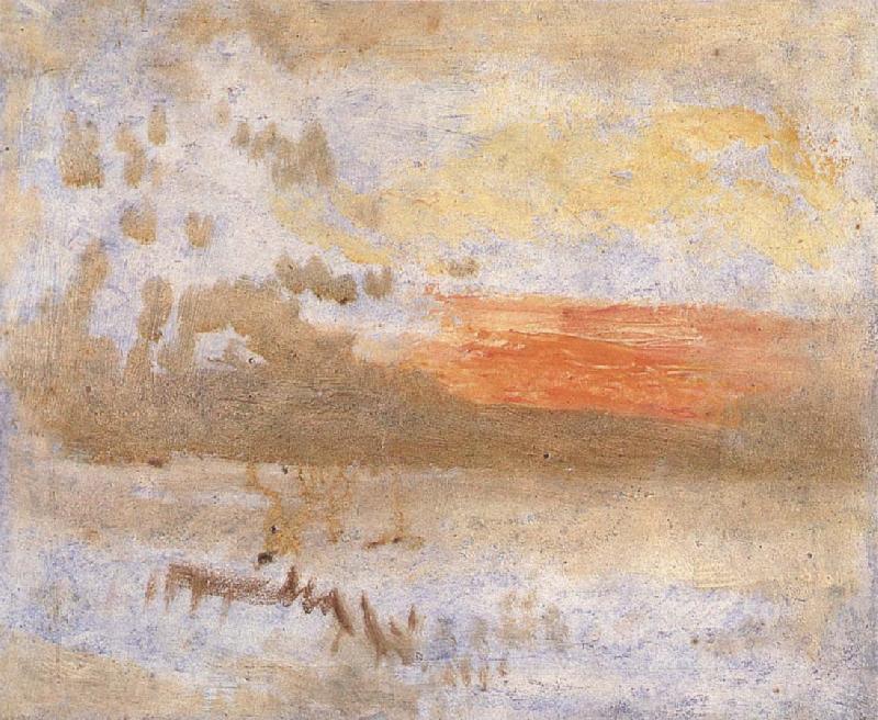 Joseph Mallord William Turner Sunset France oil painting art